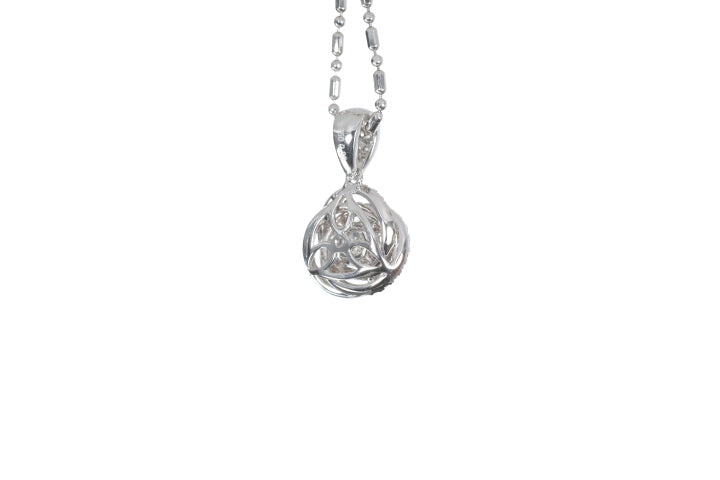 Medium Diamond Love Knot Pendant