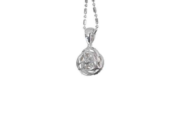 Medium Diamond Love Knot Pendant