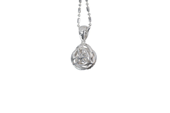 Medium Diamond Love Knot Pendant