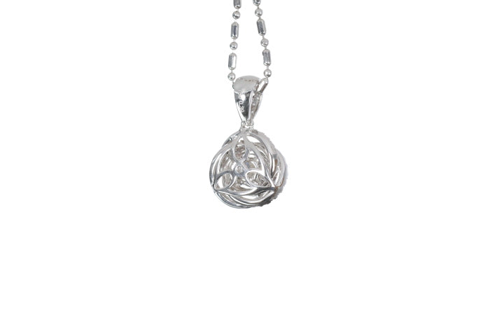 Medium Diamond Love Knot Pendant