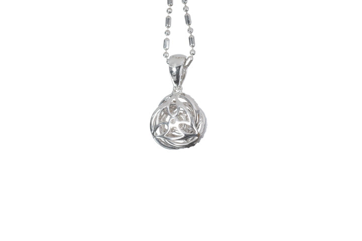 Medium Diamond Love Knot Pendant