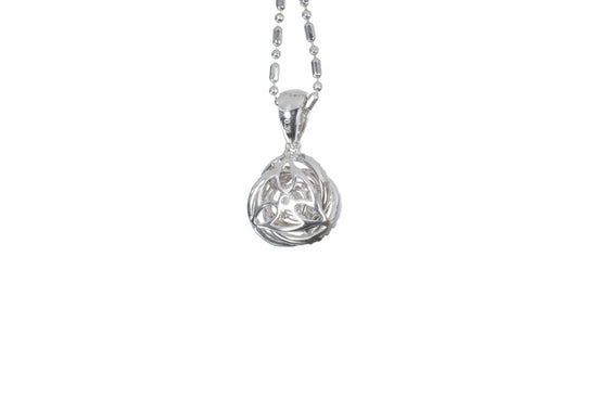 Medium Diamond Love Knot Pendant