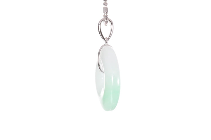 Jadeite Bi Pendant 18KW