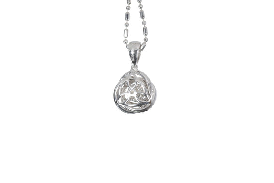 Medium Diamond Love Knot Pendant