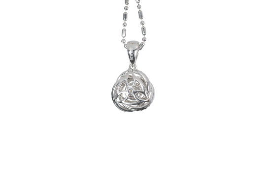 Medium Diamond Love Knot Pendant