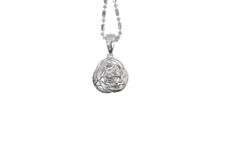 Medium Diamond Love Knot Pendant