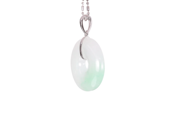 Jadeite Bi Pendant 18KW