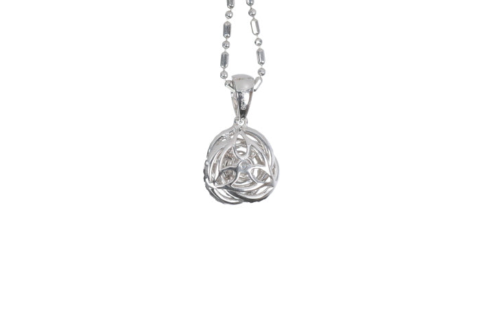Medium Diamond Love Knot Pendant