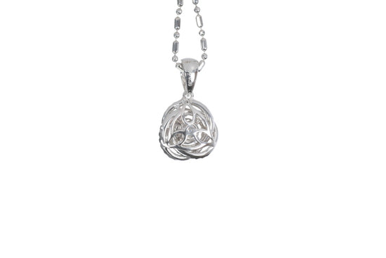 Medium Diamond Love Knot Pendant