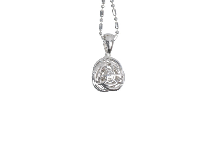 Medium Diamond Love Knot Pendant