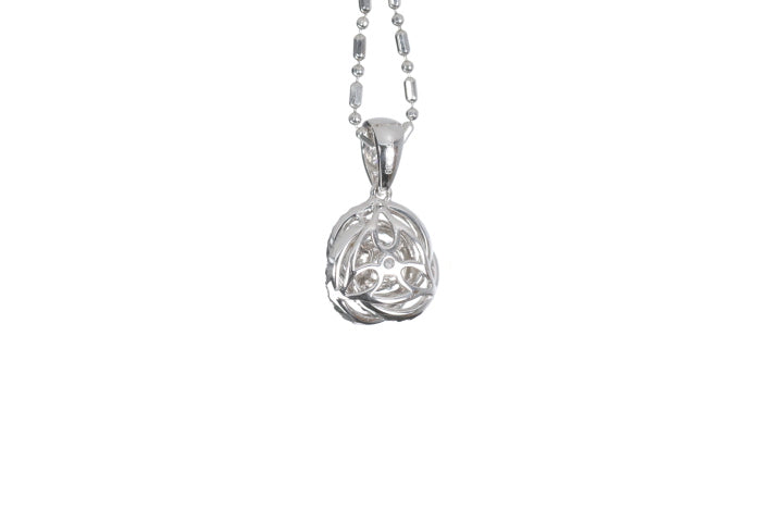 Medium Diamond Love Knot Pendant