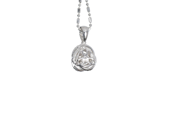 Medium Diamond Love Knot Pendant