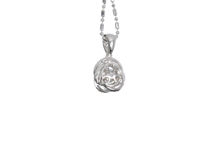 Medium Diamond Love Knot Pendant