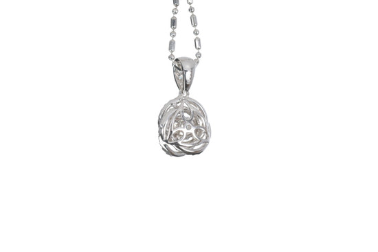 Medium Diamond Love Knot Pendant
