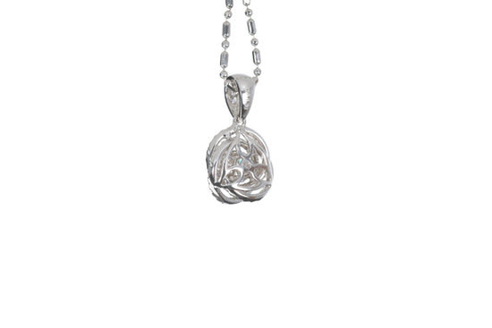 Medium Diamond Love Knot Pendant