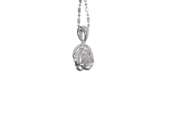 Medium Diamond Love Knot Pendant