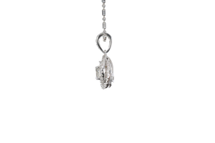 Medium Diamond Love Knot Pendant