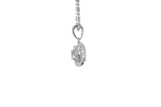 Medium Diamond Love Knot Pendant