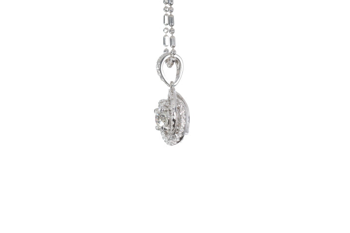 Medium Diamond Love Knot Pendant