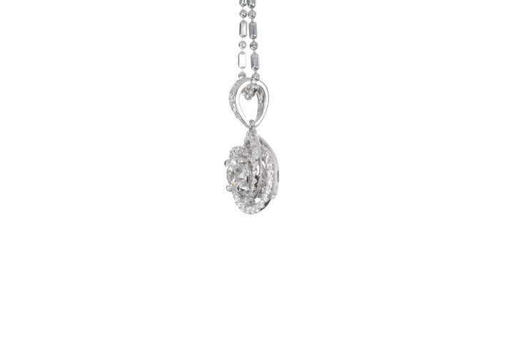 Medium Diamond Love Knot Pendant
