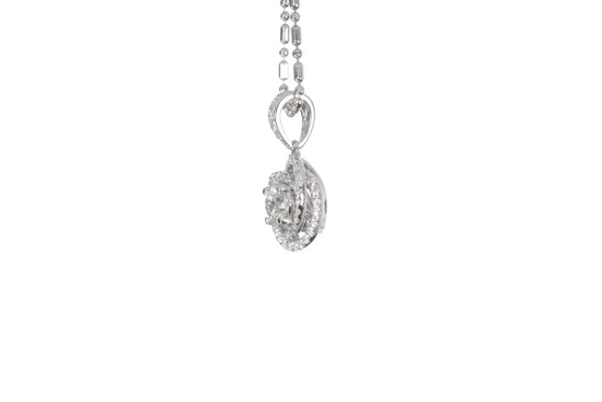 Medium Diamond Love Knot Pendant