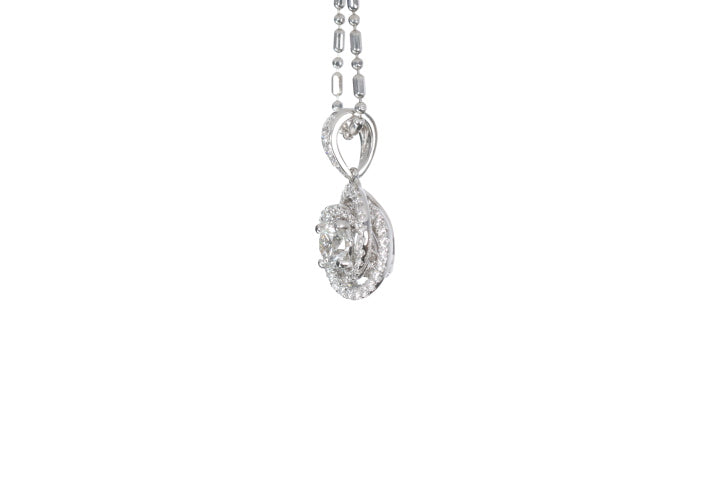 Medium Diamond Love Knot Pendant