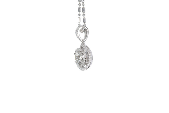 Medium Diamond Love Knot Pendant