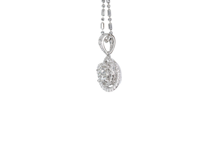 Medium Diamond Love Knot Pendant