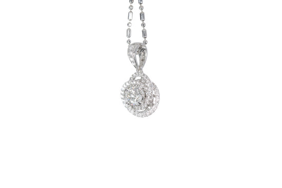 Medium Diamond Love Knot Pendant