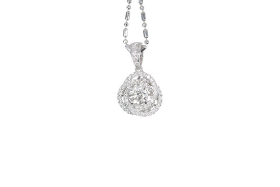 Medium Diamond Love Knot Pendant