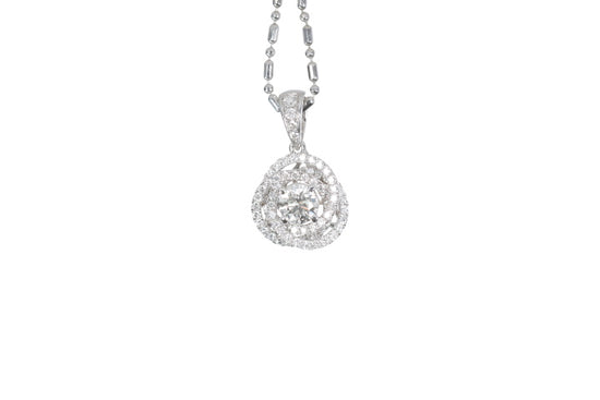Medium Diamond Love Knot Pendant
