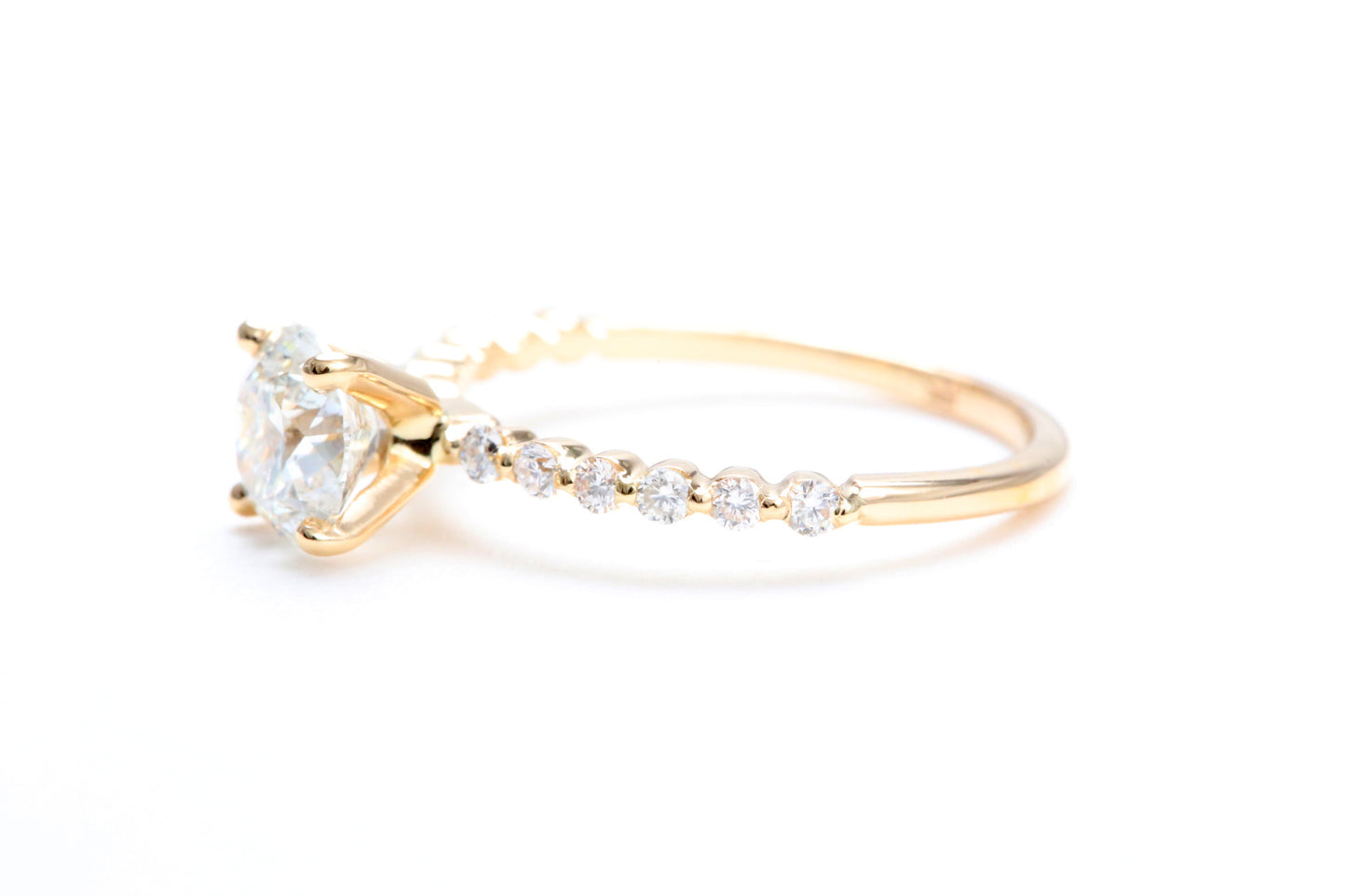 One Carat Engagement Ring 18K Rose Gold