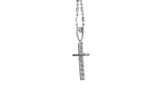 Load image into Gallery viewer, Small Floating Diamond Cross Pendant
