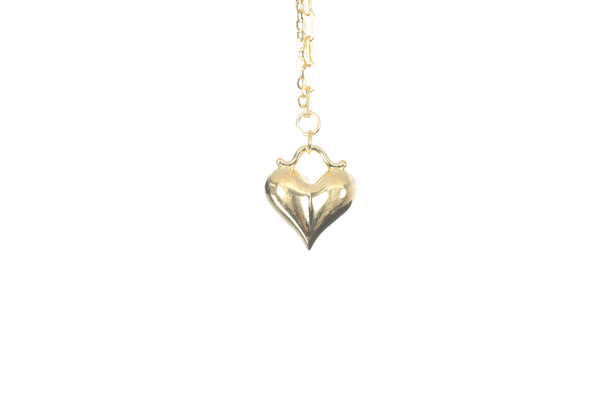 24K Gold Heart Necklace