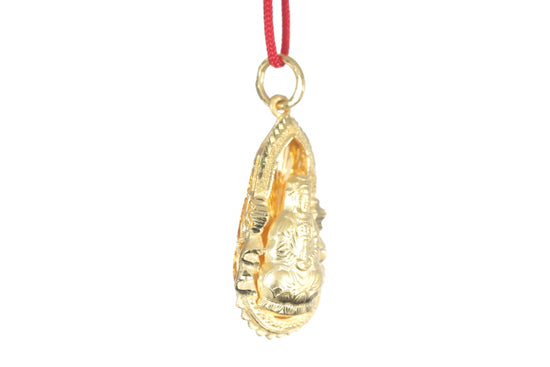 24K Gold Guan Yin Pendant