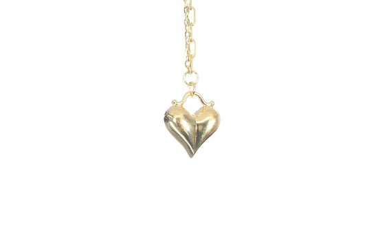 24K Gold Heart Necklace