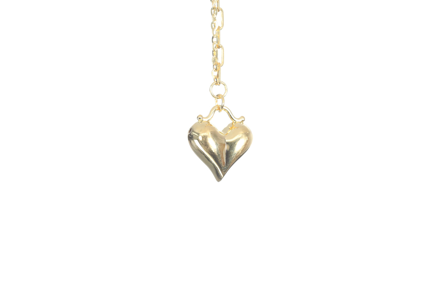 24K Gold Heart Necklace