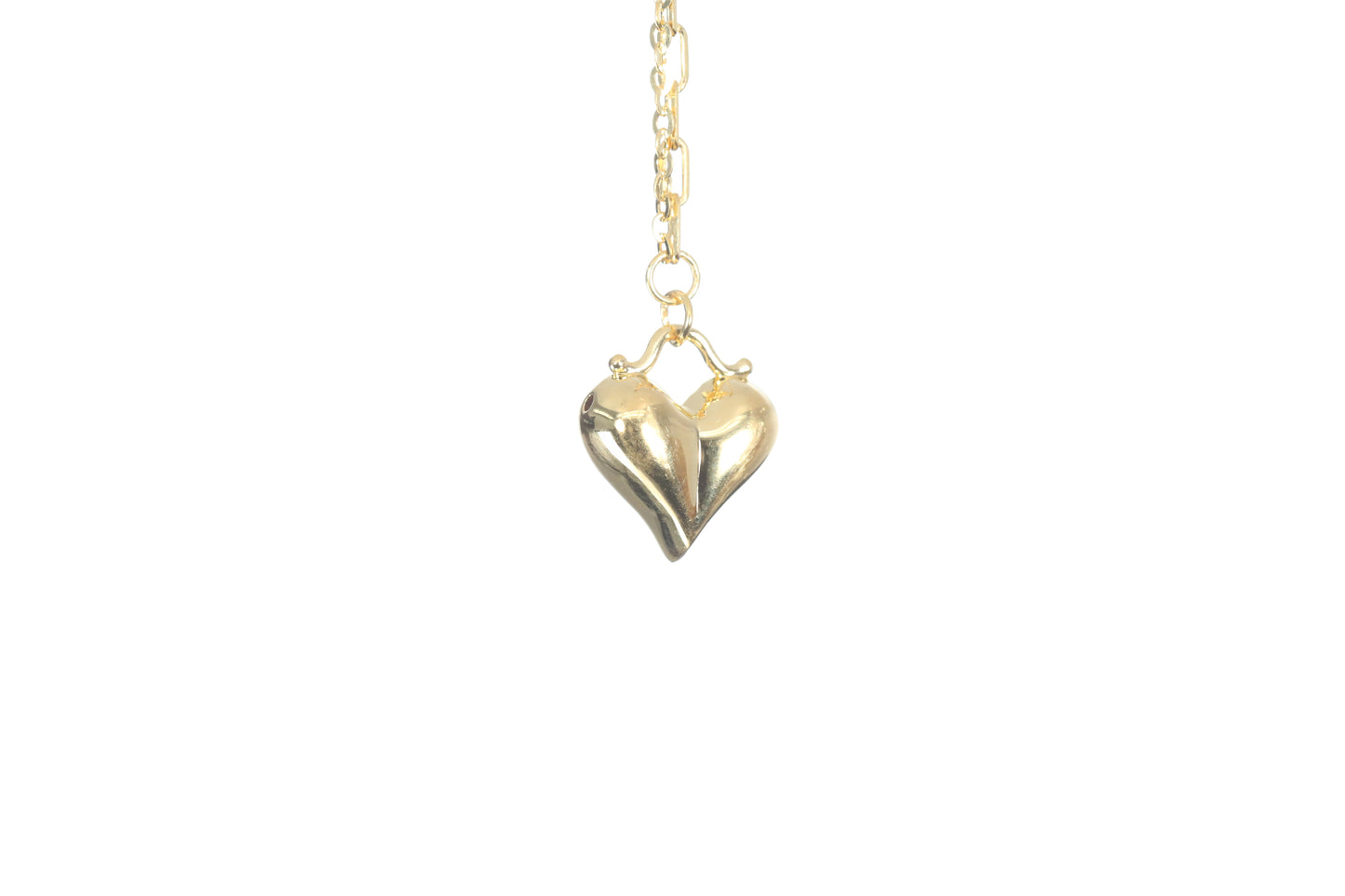 24K Gold Heart Necklace