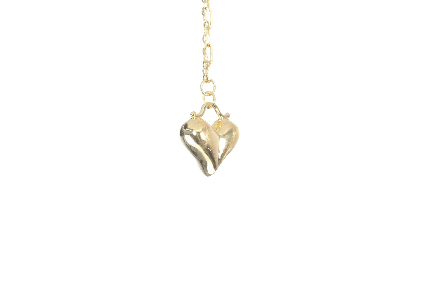 24K Gold Heart Necklace