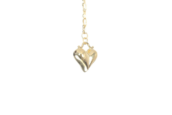 24K Gold Heart Necklace