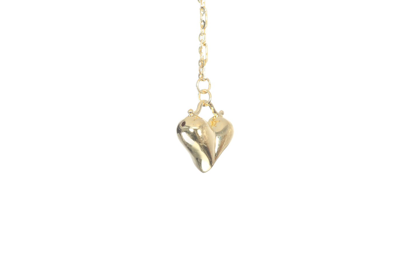 24K Gold Heart Necklace