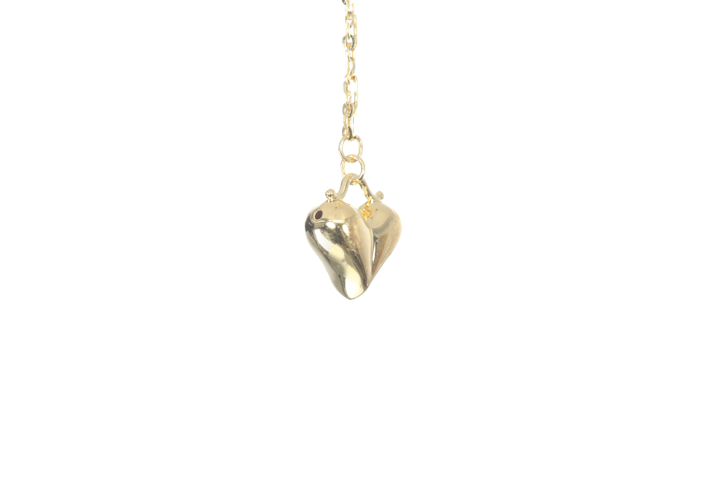 24K Gold Heart Necklace