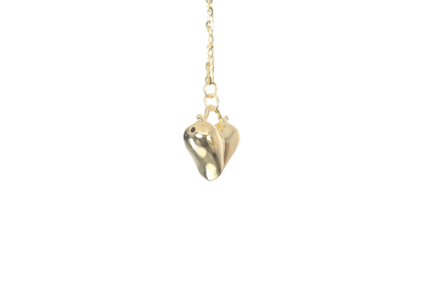 24K Gold Heart Necklace