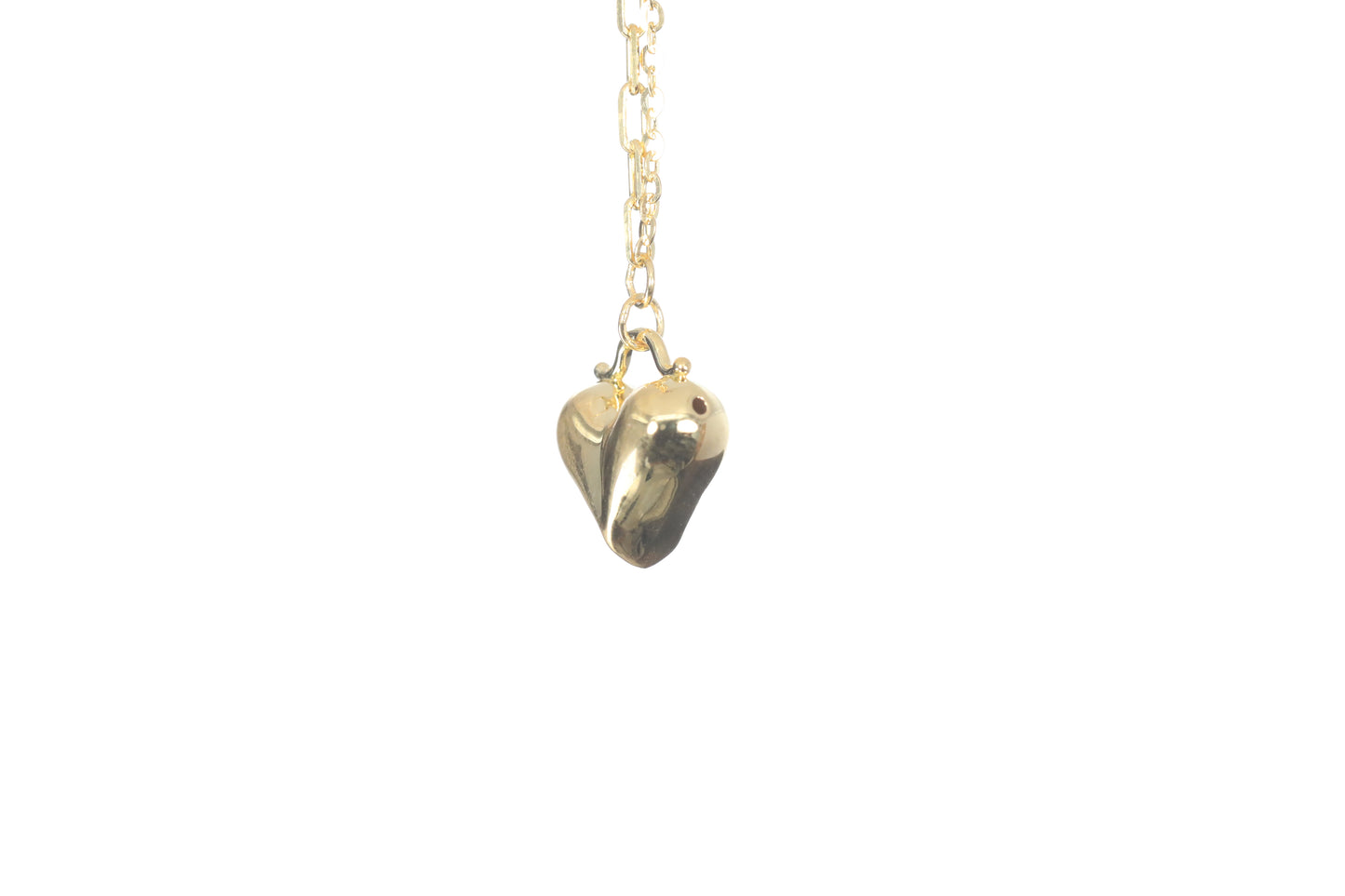 24K Gold Heart Necklace