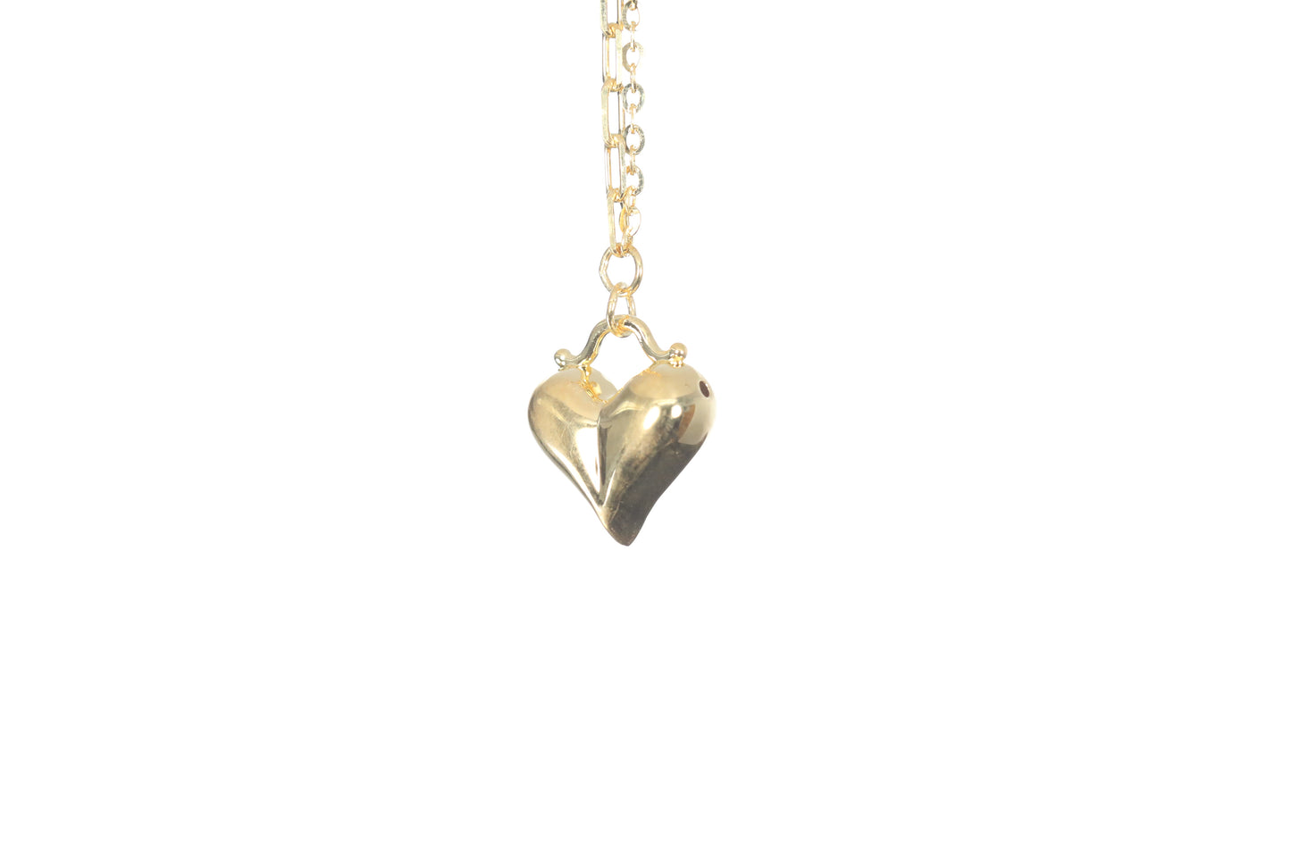 24K Gold Heart Necklace