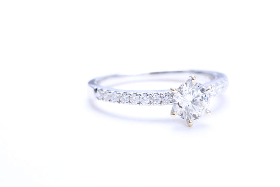 Load image into Gallery viewer, 1/2 Carat Micro Pavé Engagement Ring
