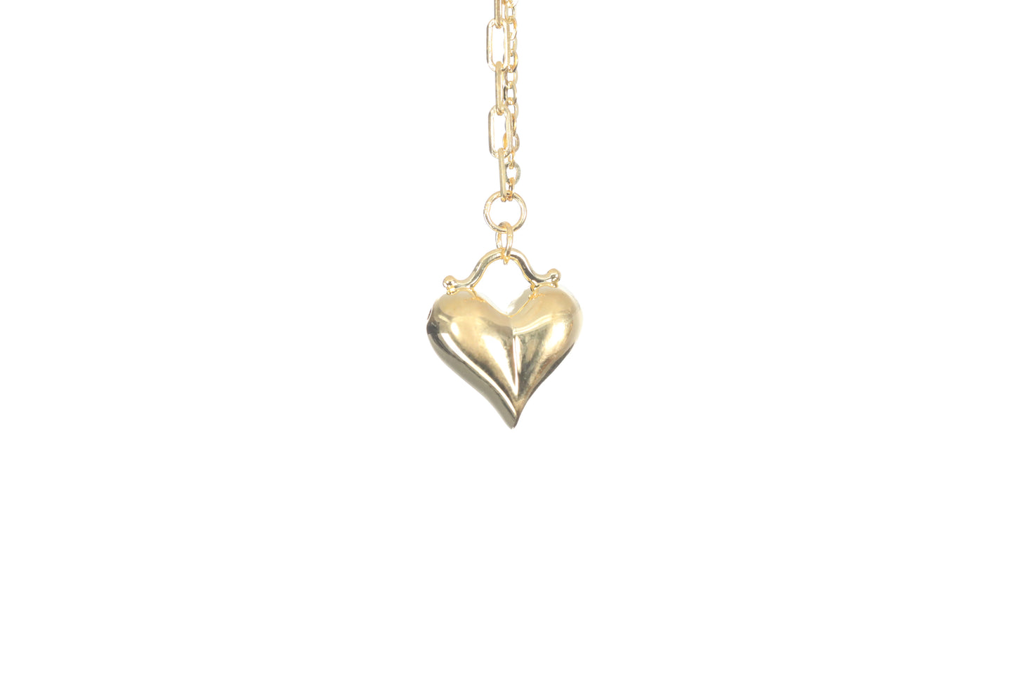 24K Gold Heart Necklace