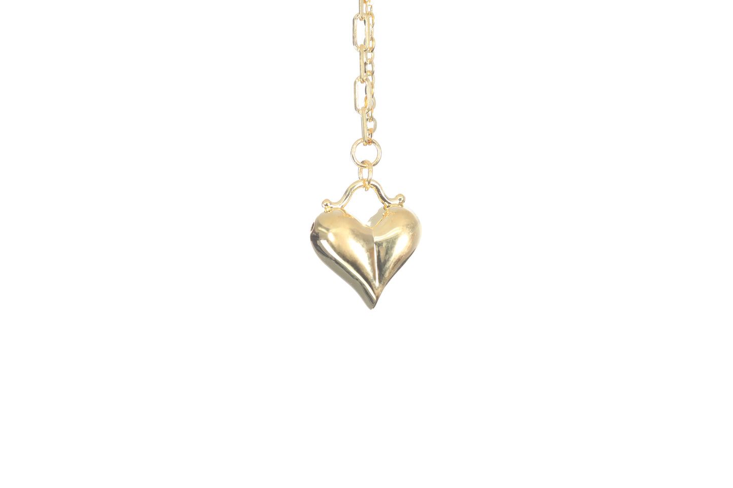 24K Gold Heart Necklace