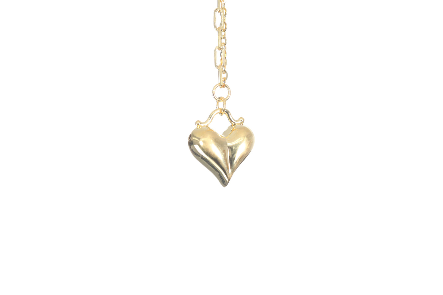 24K Gold Heart Necklace