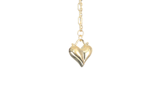 24K Gold Heart Necklace